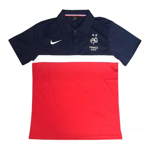 Polo Frankreich 2020 Blau Rote Fussballtrikots Günstig